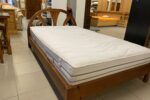 184 Jasanová pevná a kvalitní postel 120x200cm,poloh.rošt a pratelná,23cm matrace ,cena 4670kč