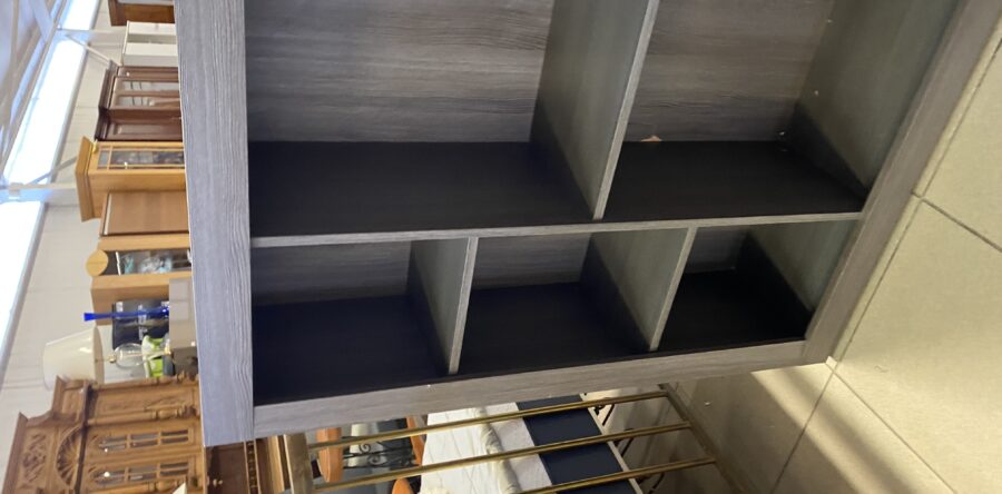 318 šedý  otevřený regál  80x34x120cm vysoký za 1890Kč