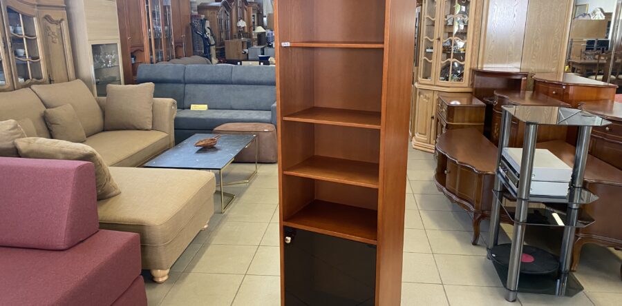 576 Hnědá policová,nová štíhlá komoda 58x43x173cm za 2760Kč