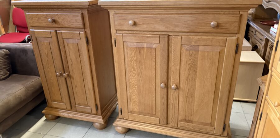 510 dvakrát vysoká dubová komoda s šuplíkem 78x48x128cm za 2760Kč a širší 112cm za 3890Kč