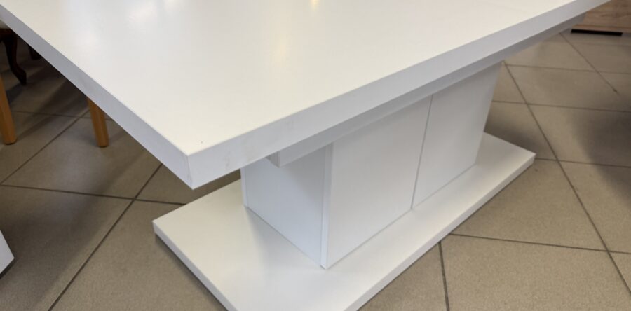 267 Bader-nový bílý rozkládací+zvedací konf.stůl 130x65x57cm za 2760Kč