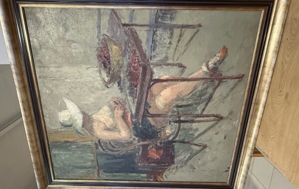 412 Eduard Světlík-Kroměřížský akademický malíř -74x80cm olej za 5860Kč