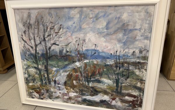 413 Jiří Mádlo akademický malíř – jarní krajina 103x85cm olej za 4780Kč