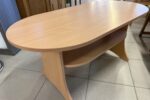 395 oválný konferenční stolek- světlé lamino 120x60x57cm za 890Kč