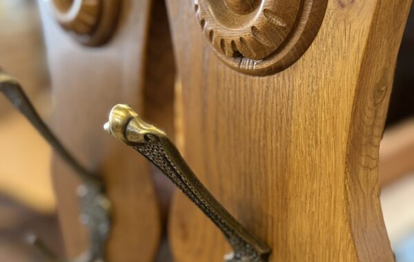 827 dubové předsíńové odkl.věšáky 17 x 147cm po 760Kč