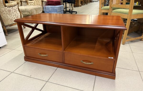 161 hnědý nový stolek Italský hnědý 100x48x48cm za 1380Kč