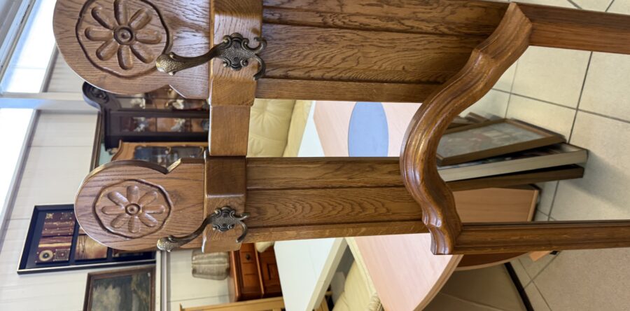 448 set dubový rustikální věšák 50x140cm za 1290Kč+zrcadlo 88x50cm za 670Kč