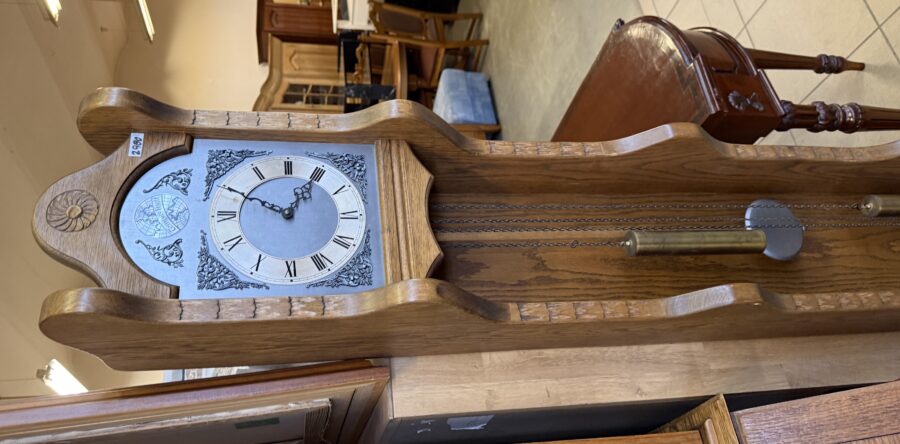 499 dubové úzké natahovací hodiny 31x22x180cm za 2980Kč