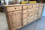 839 borovicová nelakovaná velká komoda se šuplíky 178 x 40 x 83cm za 4380Kč
