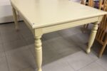 848 Velký jídelní stůl 156x106x76cm -krémový odstín za 2870Kč